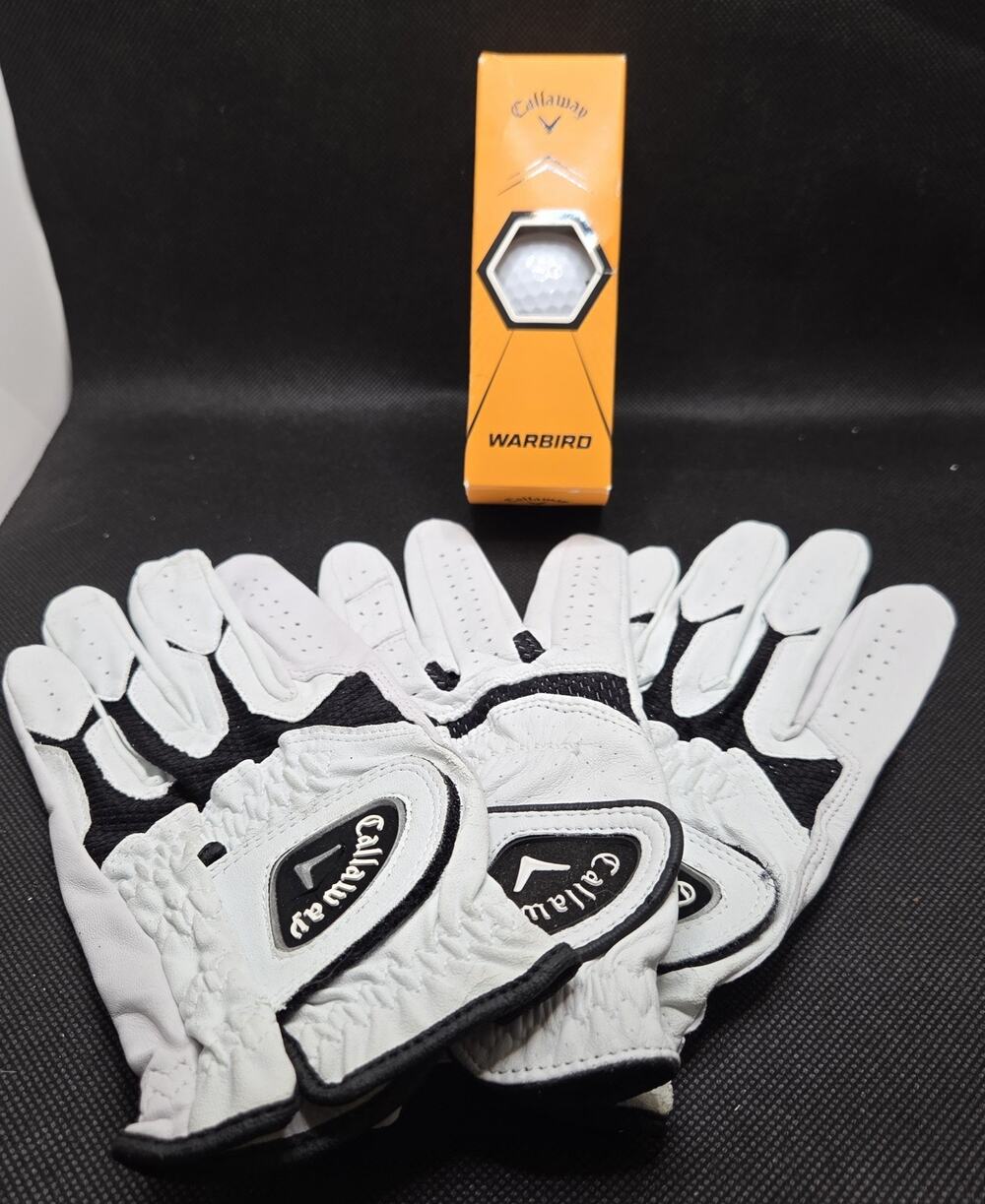 Callaway Golf Gloves Cadet Small CS Lot of 3 Plus Warbird 3-Ball Sleeve Pack